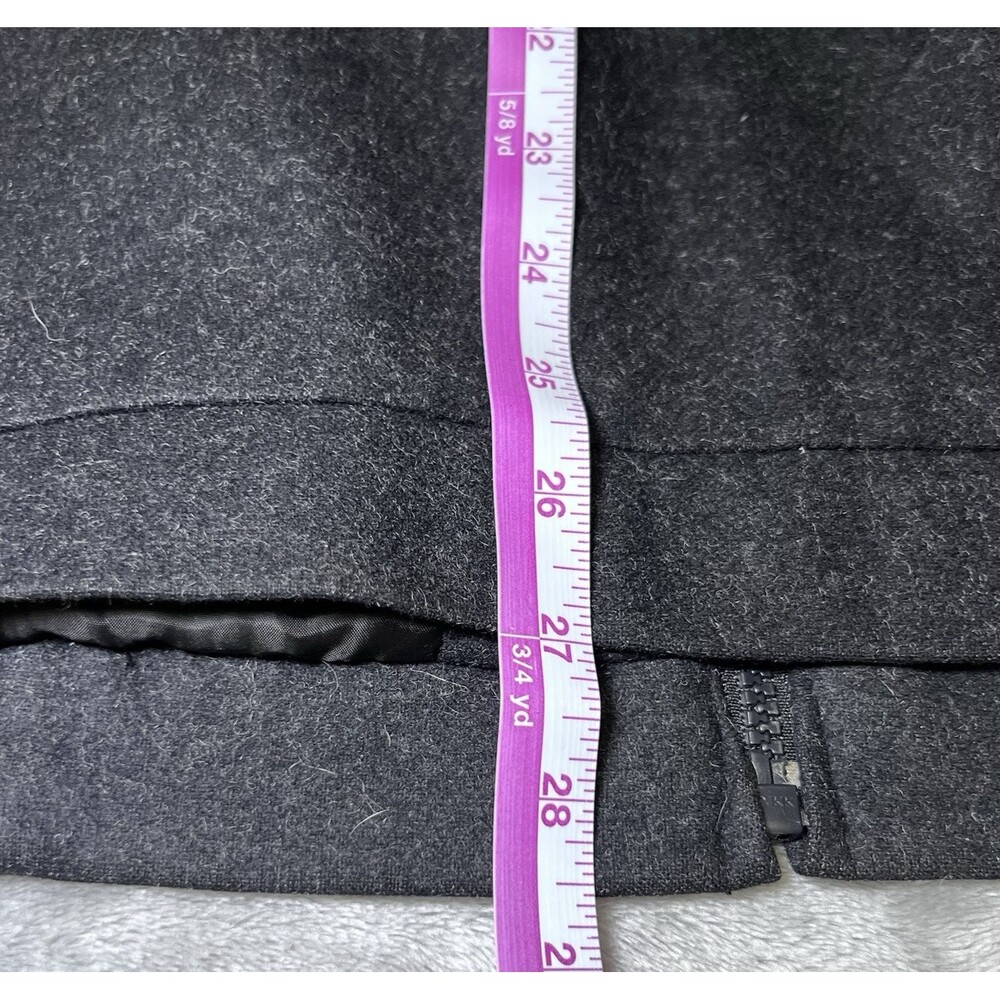 Jos A Bank Mens Charcoal Grey Wool Blend Harrington Bomber Jacket Size Large - Picture 8 of 11